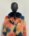 *One Of A Kind* Long Faux Fur Coat | American Swallow - X-Small