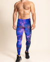 Men's Leggings Blue & Pink | Galaxy