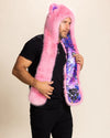 Pink Alley Cat Faux Fur Hood | Men's