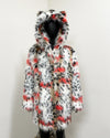 *One Of A Kind* Classic Faux Fur Coat |Strawberry Leopard -Medium