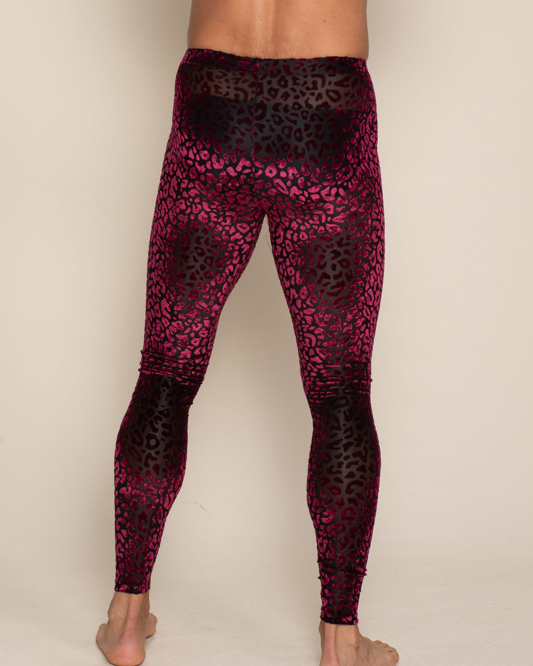 Ruby Leopard Burnout Velvet Leggings | Men's