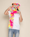 Neon Calico Cat Collector Edition Faux Fur Hood | Men's