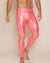 Neon Pink Royal Leopard Foil Leggings | Men's