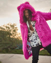 Classic Men's Faux Fur Coat | Pink Wolf