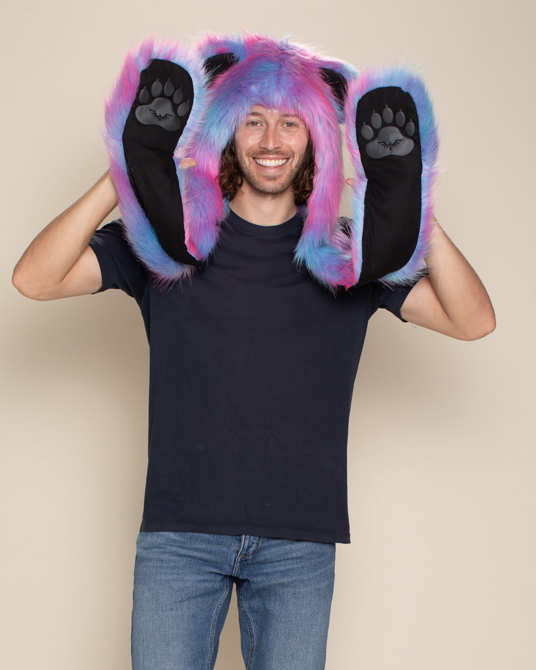 Cotton Candy Bear Collector Edition Faux Fur Hood | Men's