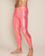 Neon Pink Royal Leopard Foil Leggings | Men's