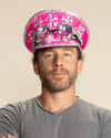 Men's Festival Hat - Captain Hat | Sequin Pink Flamingo