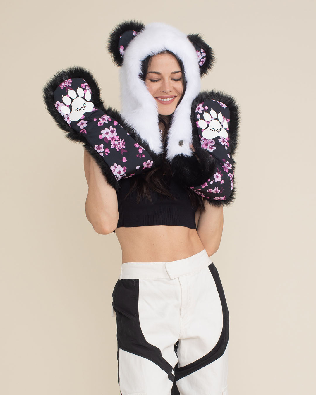 Panda Collector Edition Faux Fur Hood | Women's