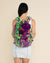 Neon Disco Kitty Faux Fur Backpack