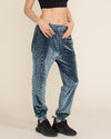 Black Panther Velvet Jogger | Women's