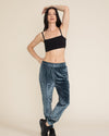 Black Panther Velvet Jogger | Women's