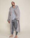 Classic Men's Luxury Grey Robe | Silver Fox
