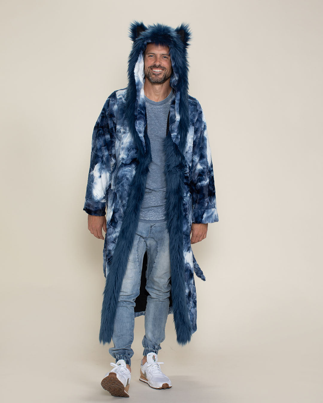 Water Wolf Classic Faux Fur Style Robe | Men's