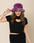 Neon Disco Kitty Faux Fur Bucket Hat | Women's