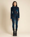 Teal Green Full Bodysuit | Snakeskin | Made-To-Order