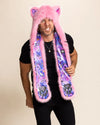 Pink Alley Cat Faux Fur Hood | Men's