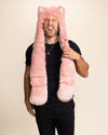Pink Caribbean Wolf Faux Fur Hood | Men's