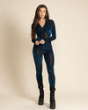 Teal Green Full Bodysuit | Snakeskin | Made-To-Order