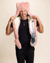 Pink Caribbean Wolf Faux Fur Hood | Men's