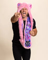 Pink Alley Cat Faux Fur Hood | Men's