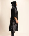 Men's Festival Kimono | Black & Metallic Gold Cheetah