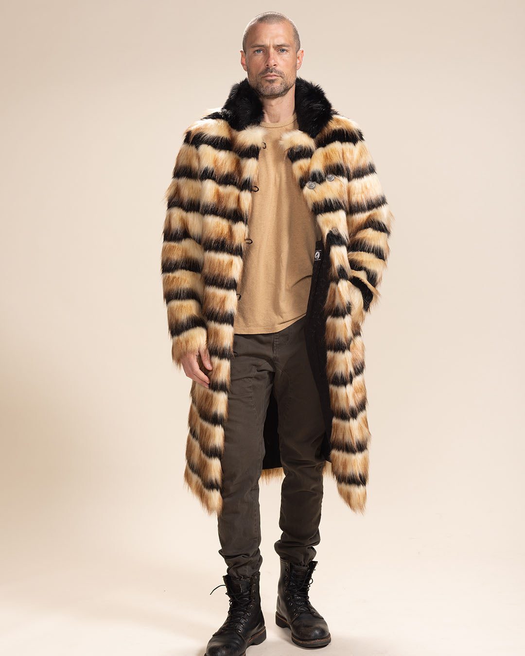 Gazelle Collector Edition Faux Fur Calf Length Coat | Men&#39;s