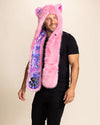 Pink Alley Cat Faux Fur Hood | Men's