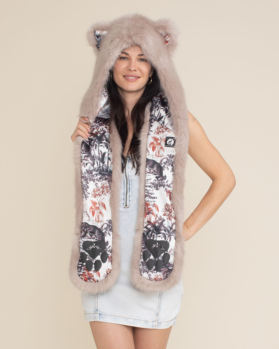 Toile Jungle Cat Collector Edition Luxe Faux Fur Hood | Women's