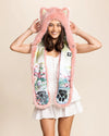Pink Caribbean Wolf Faux Fur Hood | Women's