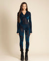 Teal Green Full Bodysuit | Snakeskin | Made-To-Order