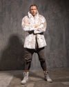 Men's Faux Fur Coat | Siberian Snow Leopard