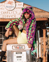 Classic Women's Faux Fur Coat | Neon Disco Kitty