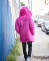 Classic Men's Faux Fur Coat | Pink Wolf