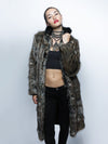 Dire Wolf Faux Fur Calf Length Coat | Women's - SpiritHoods