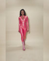 Neon Pink Full Bodysuit | Metallic Gold Leopard | Made-To-Order