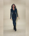 Teal Green Full Bodysuit | Snakeskin | Made-To-Order