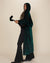 Emerald Tiger Hooded Burnout Velvet Kimono | Women's