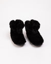 Black Panther Faux Fur Slipper Bootie