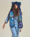 Artist Edition Lora Zombie Galaxy Cat Faux Fur Hood | Women's - SpiritHoods