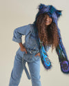 Artist Edition Lora Zombie Galaxy Cat Faux Fur Hood | Women's - SpiritHoods