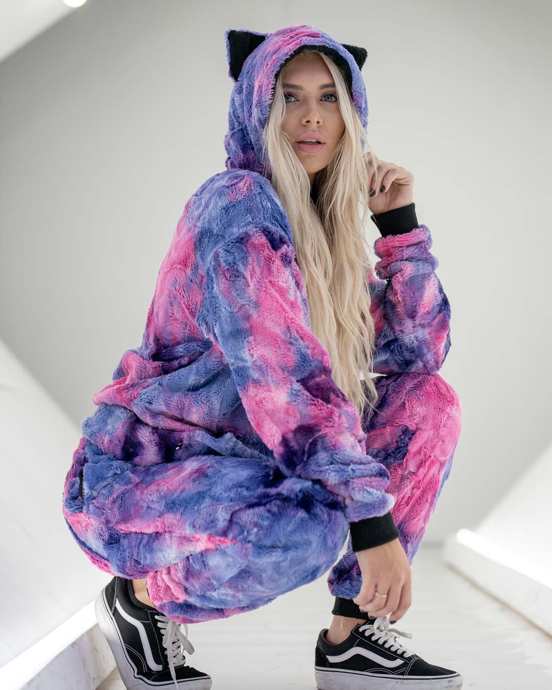 Cotton Candy Kitty Classic ULTRA SOFT Faux Fur Hoodie | Women&#39;s