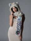 Snow Leopard CE Hooded Faux Fur