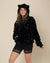 Black Panther Classic ULTRA SOFT Faux Fur Hoodie | Women's