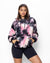 Ink Spotted Leopard Classic ULTRA SOFT Faux Fur Hoodie | Women's
