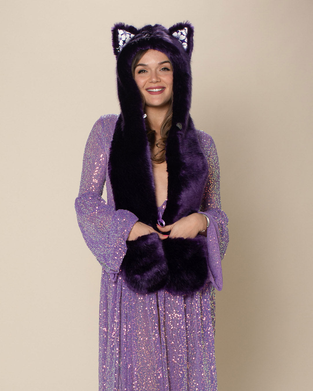 Violet Wolf Luxe Collector Edition Faux Fur Hood | Women's