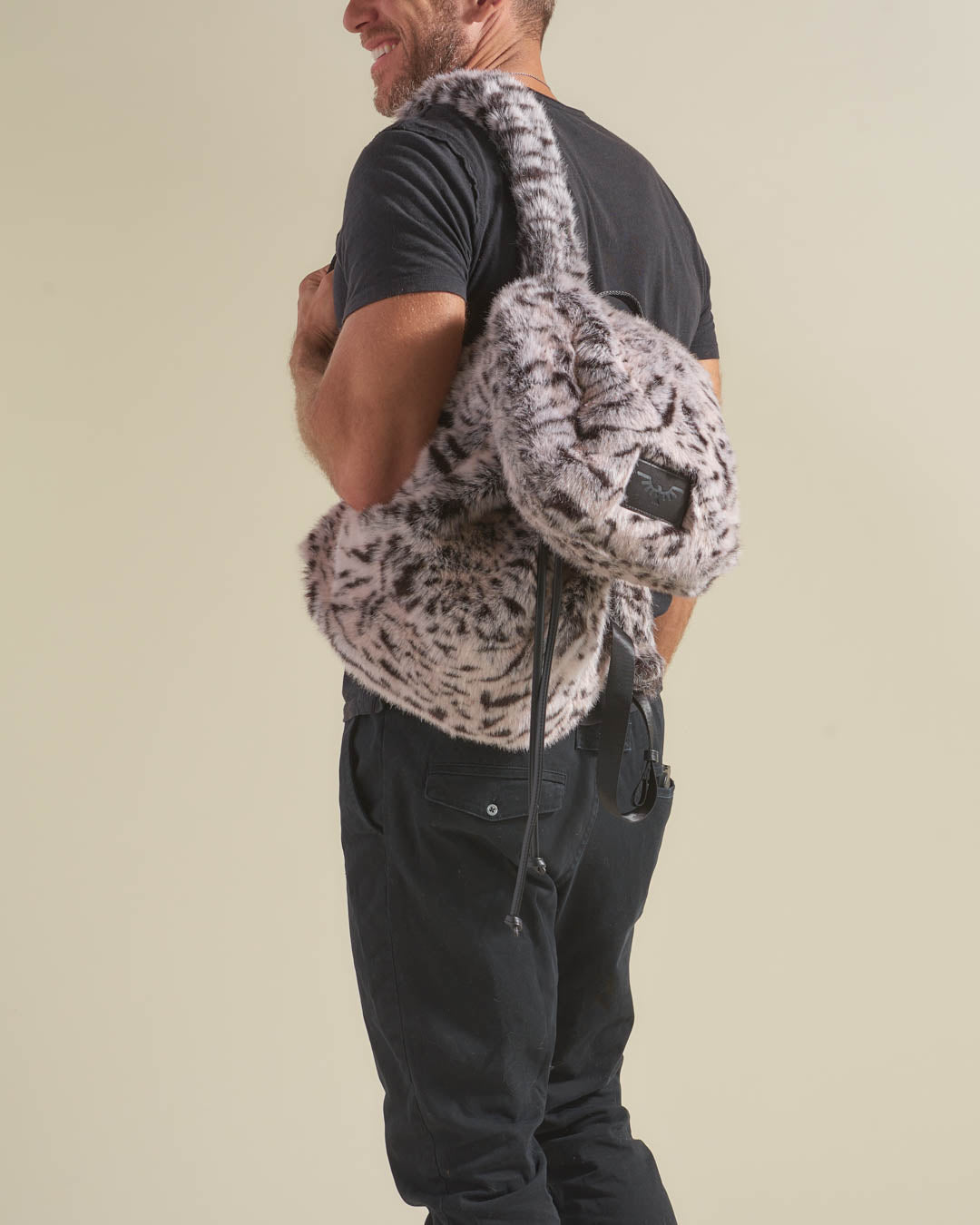 White Tiger Faux Fur Backpack