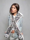 Exterior and Interior View of Husky Faux Fur SpiritHood