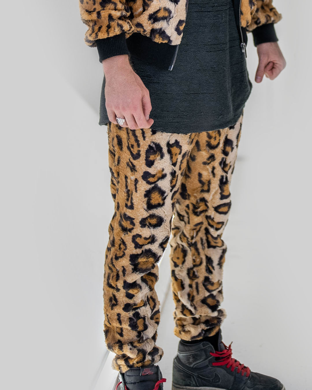 Cheetah ULTRA SOFT Faux Fur Sweatpants | Men's