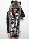 New Moon Grey Wolf Collector SpiritHood on Female