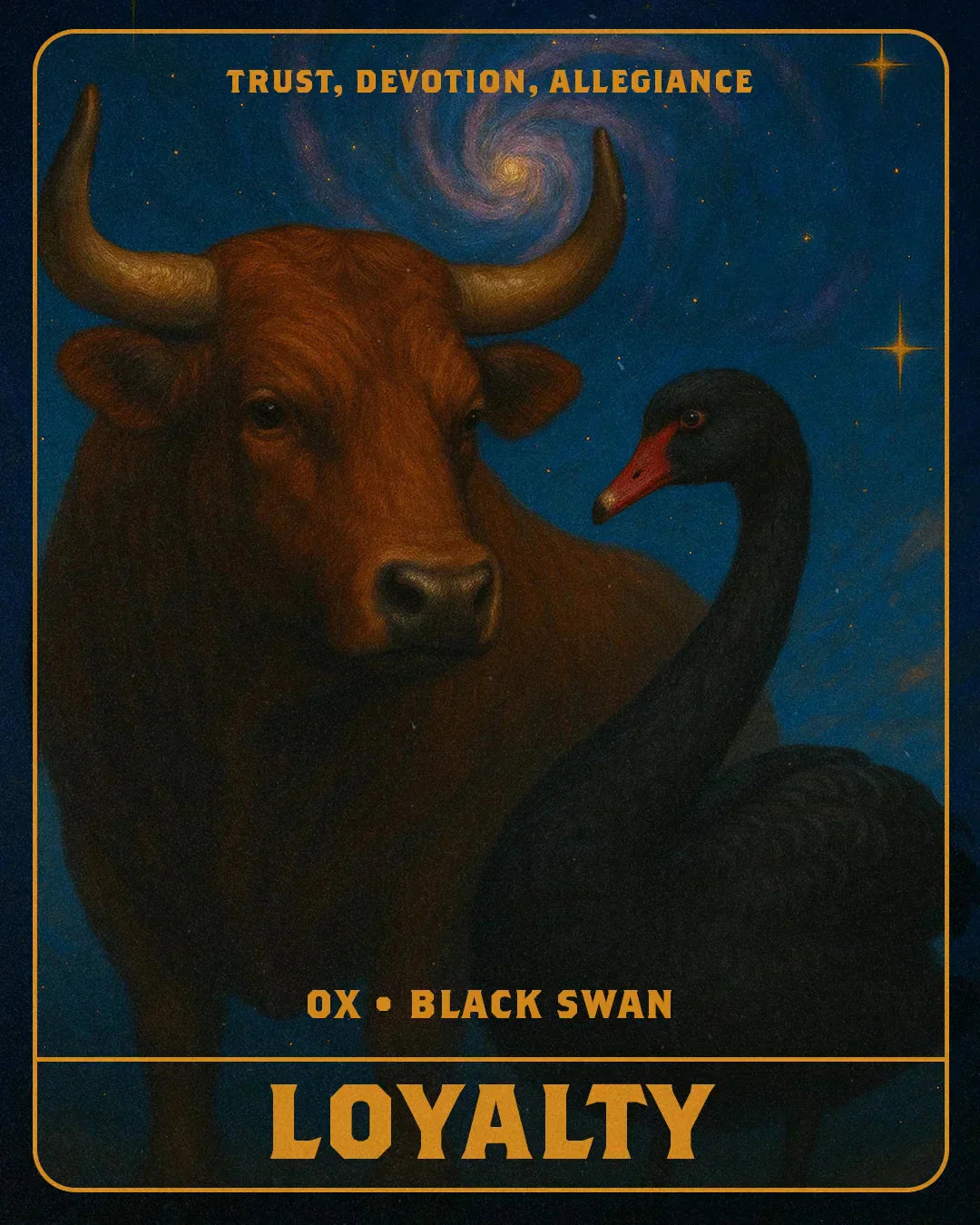 An AI image of an ox.
